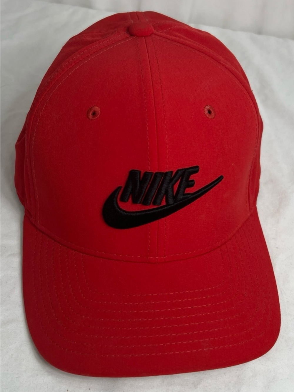 Nike Classic99 Dri-FIT Futura Performance Baseball Cap Hat Red Black Adjustable